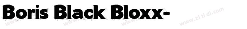 Boris Black Bloxx字体转换